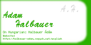 adam halbauer business card